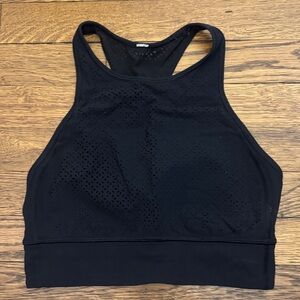 lululemon athletica Black Perforated Sports Bra